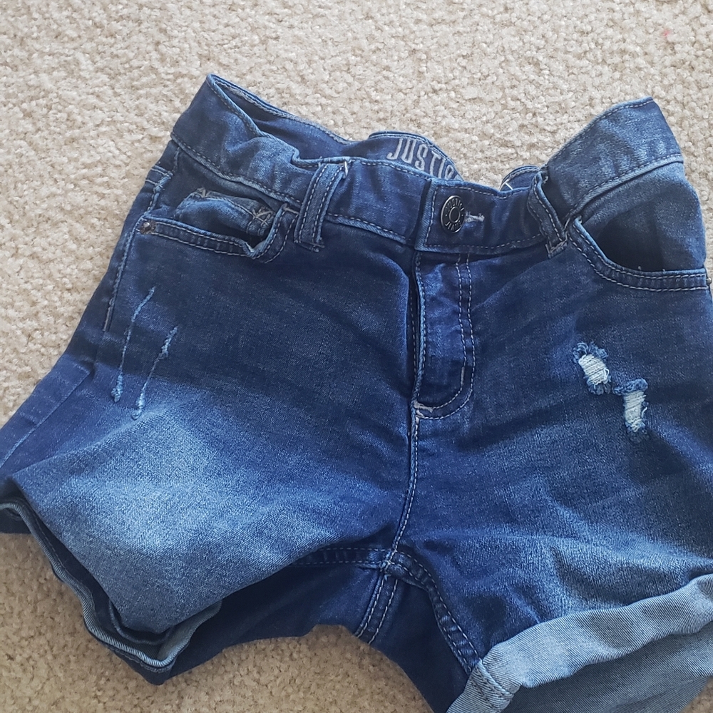 Justice jean shorts